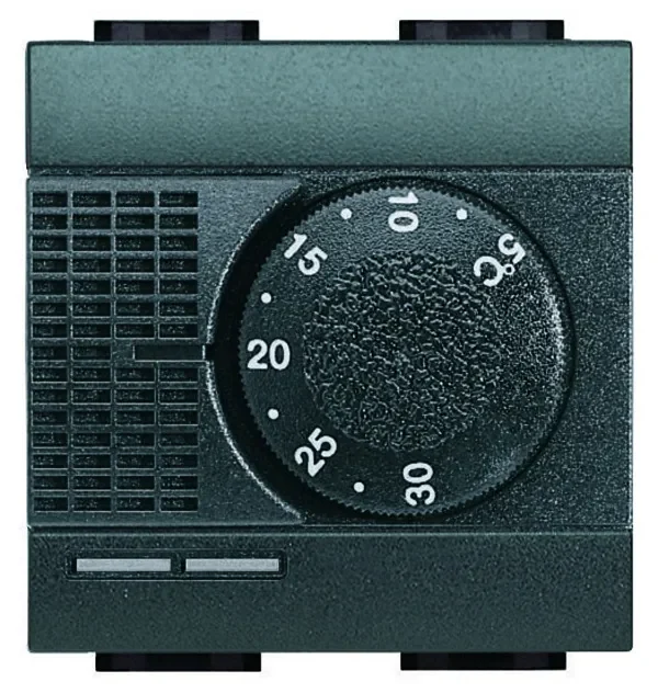 Legrand BTicino L4441 elektronisch Raumthermostat 5-30°C Anthrazit
