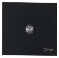 Kopp 490467006 HK07-Flächenwippe mit Linse Farbe:schwarz matt