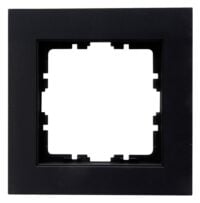 Kopp 402150002 HK07-Abdeckrahmen 1-fach Farbe:schwarz matt