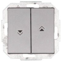 Kopp 588547085 Jalousieschalter 10AX 250V Athenis stahl