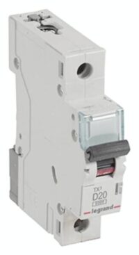 Legrand 403722 TX3 LS-Schalter D 20A 1-polig 6kA 230/400VAC 1TE
