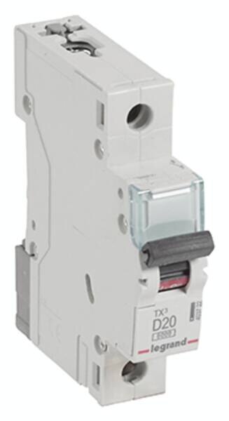 Legrand Legrand 403722 TX3 LS-Schalter D 20A 1-polig 6kA 230/400VAC 1TE