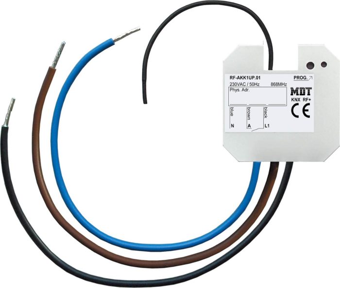 MDT technologies KNX RF+Funk Schaltaktor 1-fach,UP,10A,230VAC RF-AKK1UP.01 – Bild 1
