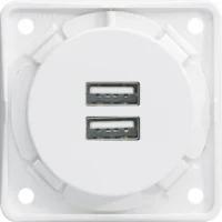 Berker USB-Ladesteckdose pws-matt 2-fach 3A 926102509
