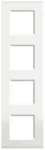 BTicino LNA4802M4BI LivingLight Abdeckrahmen 4-fach 2+2+2+2M Weiß