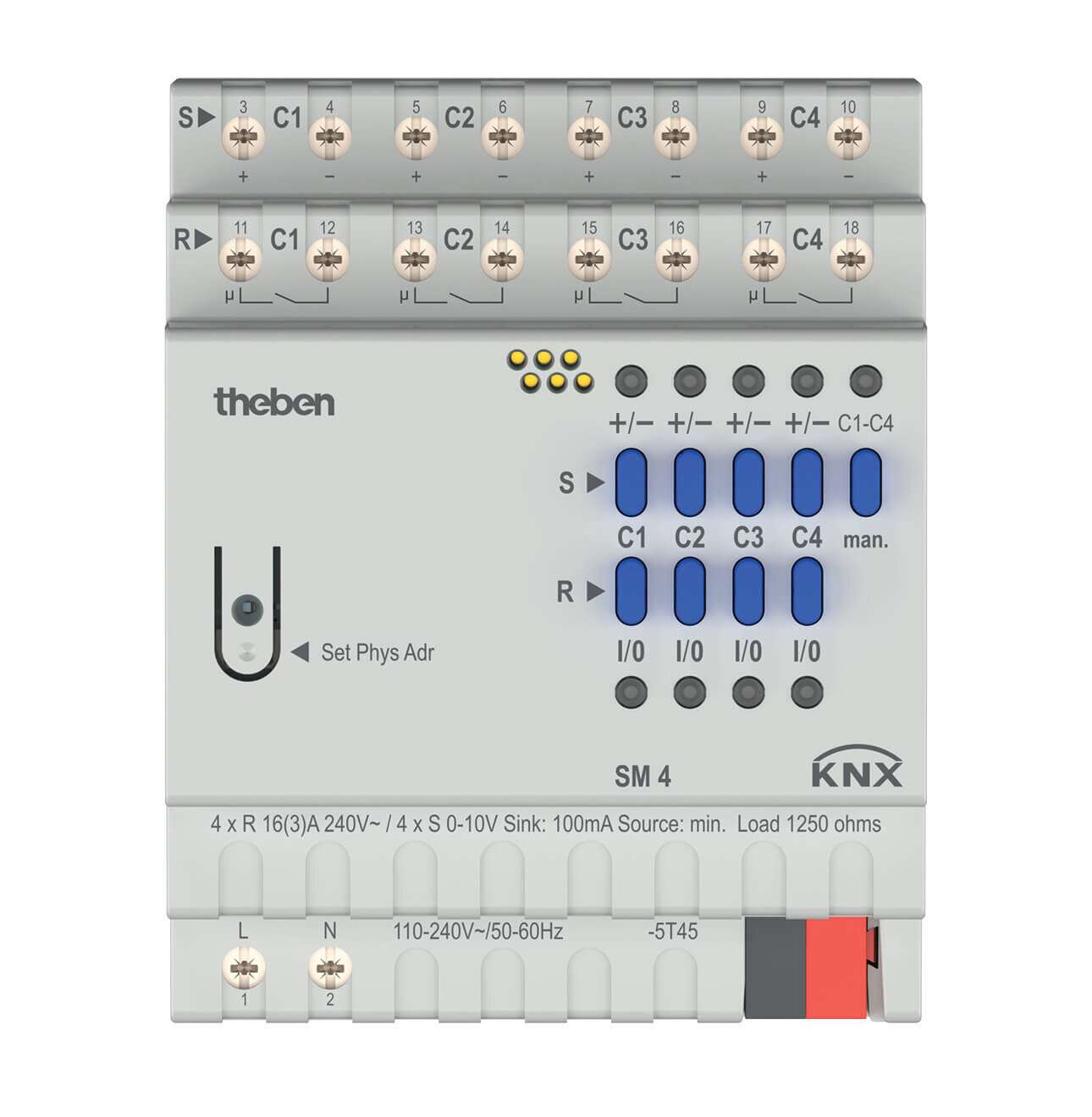 Theben Theben Schalt-/Dimmaktor SM 4 KNX