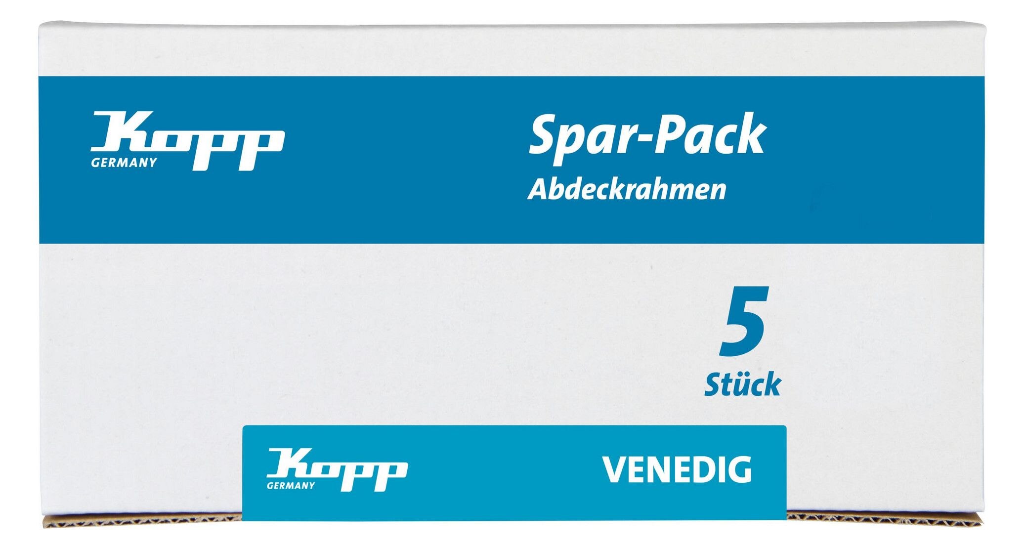 Kopp Kopp 400229018 VENEDIG-Profi-Pack:5x Abdeckrahmen 2-fach Farbe:reinweiß