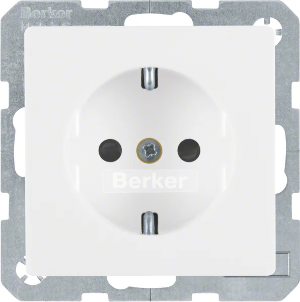 Berker Berker SCHUKO-Steckdose polarweiss samt 47236089