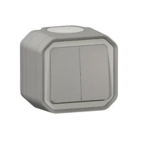 Legrand 069715L Plexo New FRAP Doppelwechselschalter 10AX/Taster 10A
