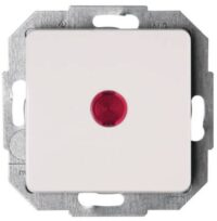Kopp 619671088 Kontrollschalter mit Linse beleuchtet10AX 250V Milano weiß