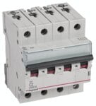 Legrand 403555 TX3 LS-Schalter C 2A 4-polig 6kA 400VAC 4TE