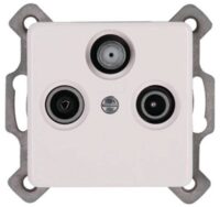 Kopp 917113080 Antennensteckdose 3-fach TV RF SAT Milano weiß