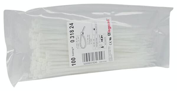 Legrand Legrand 031824 Kabelbinder Colring farblos innenverzahnt 3,5x180mm