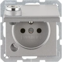 Berker Steckdose mit Erdstift Q.1,alu, ma, la 6768116084