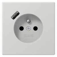 Jung LS1520F-18ALG Steckdose Frz/Belg mit USB Typ A