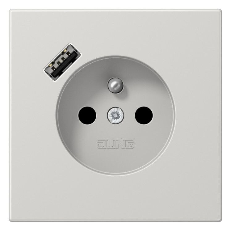 Jung Jung LS1520F-18ALG Steckdose Frz/Belg mit USB Typ A