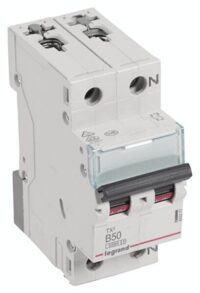 Legrand 403377 TX3 LS-Schalter B 50A 1-polig+N 6kA 230VAC 2TE