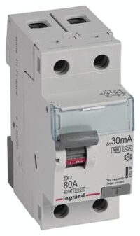 Legrand 411598 TX3 Fi-Schalter 80A 2-polig 30mA Typ F-G 230VAC 2TE
