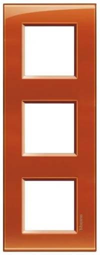 BTicino LNA4802M3OD LivingLight Abdeckrahmen 3-fach 2+2+2M Orange