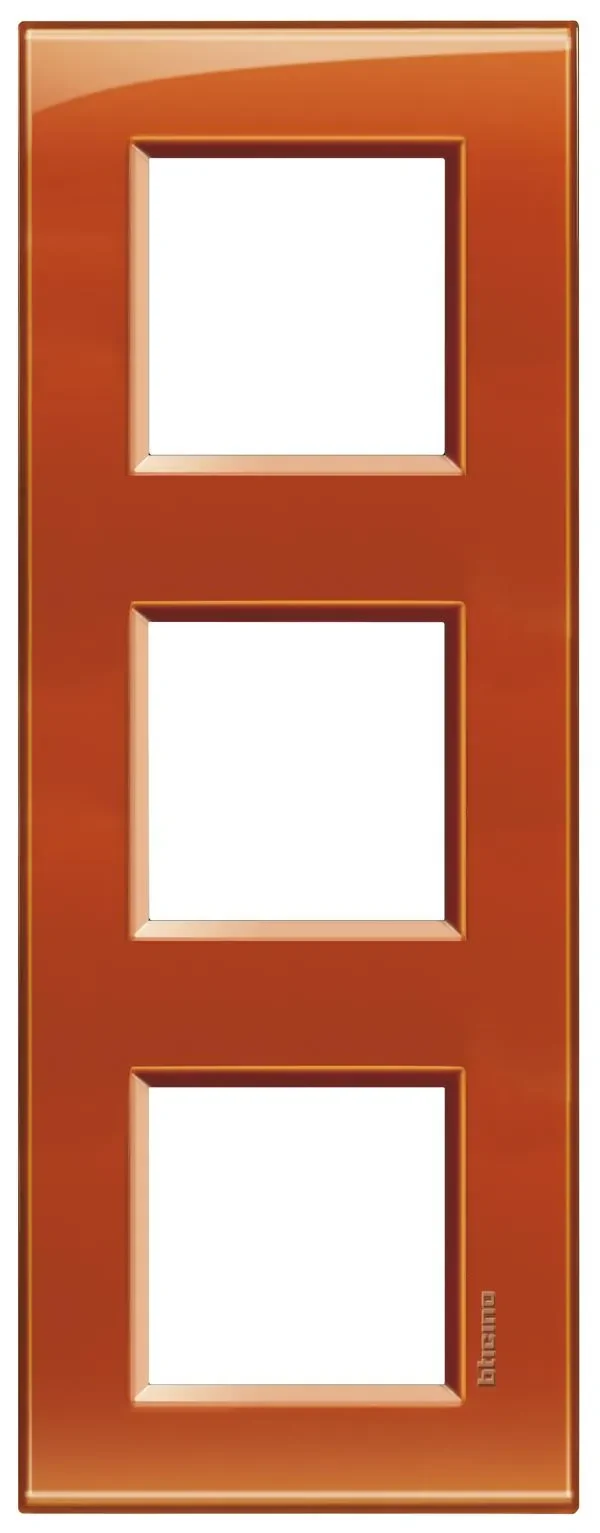 BTicino LNA4802M3OD LivingLight Abdeckrahmen 3-fach 2+2+2M Orange