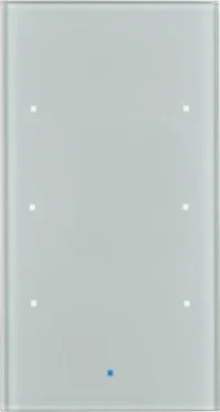Berker Glas-Sensor 3-fach aluminium 75143034