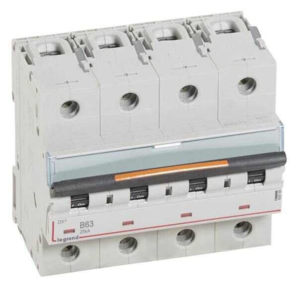Legrand Legrand 409748 DX3 LS-Schalter B 63A 4-polig 25kA 400VAC 6TE