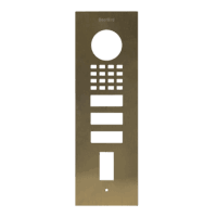 DoorBird D1102FV Fingerprint 50 Unterputz Frontblende – Echtes Messing