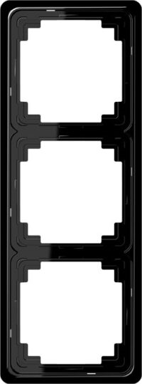 Jung Rahmen 3-fach schwarz waage/senkrecht CDP 583 SW