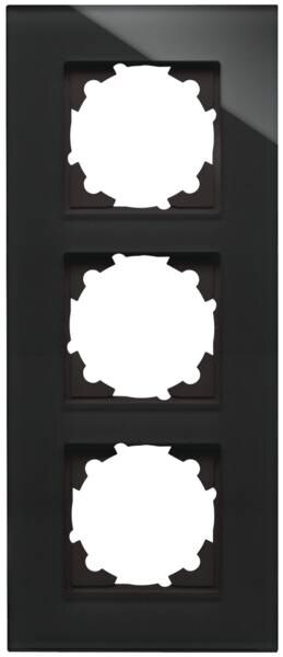 Kopp Kopp 405505007 Glas-Rahmen 3-fach HK07 schwarz