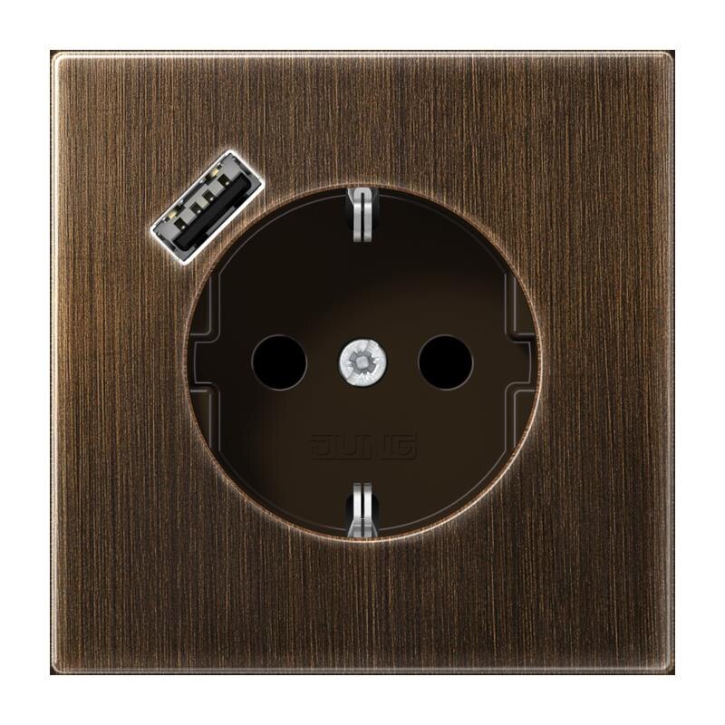 Jung Jung ME1520-18AAT SCHUKO-Steckdose mit USB Typ A
