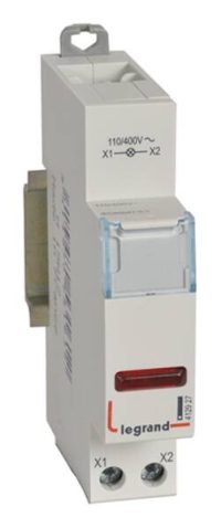 Bild vom Produkt: Legrand 412927 CX3 Meldeleuchte LED 1-fach rot 110/400VAC 1TE