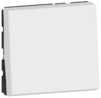 Legrand 278040L Taster 6A 1xSchließer- kontakt 2M beleuchtet mit LED Mosaic ultraweiß