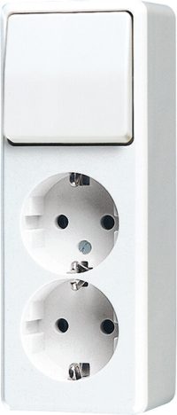 Jung SCHUKO-Zweifach-Steckdose 16A 250V, aws 626 A WW