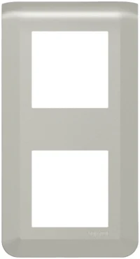 Legrand 079322L Rahmen 2x2-modulig vertikal Mosaic Aluminium