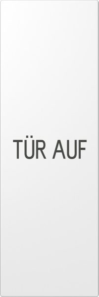 Jung Wippe TÜR AUF aws lack 70x212,4mm senkrecht ES 2993 D WW