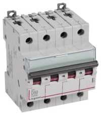 Legrand 409538 DX3 LS-Schalter D 50A 4-polig 10kA 400VAC 4TE