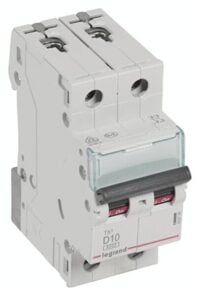 Legrand 403736 TX3 LS-Schalter D 10A 2-polig 6kA 400VAC 2TE