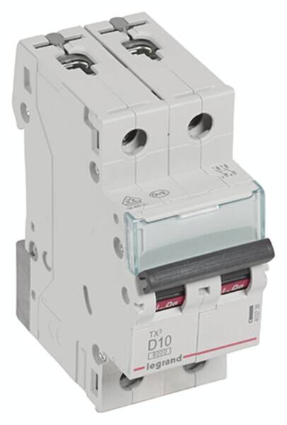 Legrand Legrand 403736 TX3 LS-Schalter D 10A 2-polig 6kA 400VAC 2TE