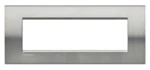 BTicino LNA4807ACS LivingLight Abdeck- rahmen für Kompaktinstallation 7M Stahl