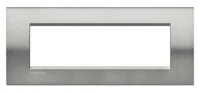 BTicino LNA4807ACS LivingLight Abdeck- rahmen für Kompaktinstallation 7M Stahl