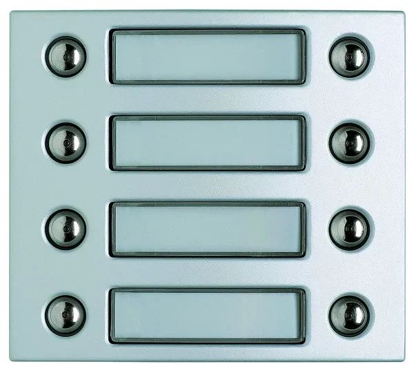 Legrand BTicino 332481 Frontblende Ruftasten- modul 8RT alu