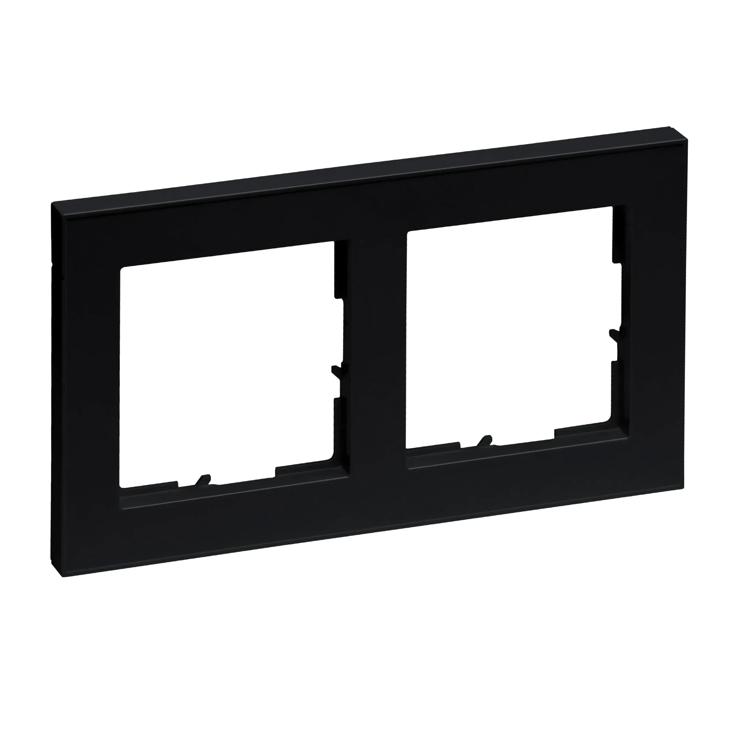 Legrand Legrand 765382 SEANO+2-fach Rahmen in der Farbausführung Schwarz lackiert
