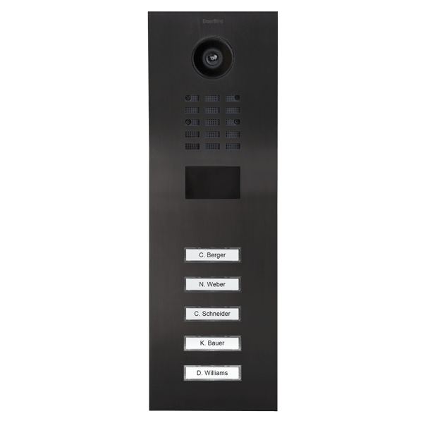 DoorBird D2105V IP Video Türsprechanlage – Titan-Optik (PVD)