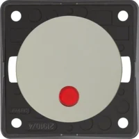 Berker Kontroll-Wippschalter Edelstahl 12V rt Linse 937622524