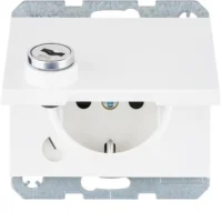 Berker SCHUKO-Steckdose polarweiß glänzend 47637009