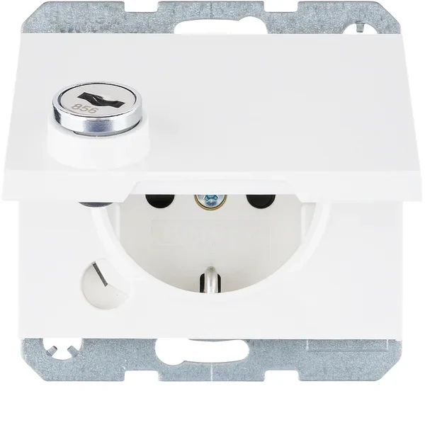 Berker Berker SCHUKO-Steckdose polarweiß glänzend 47637009