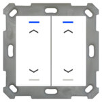 MDT technologies Taster Light 55 2-fach RGBW, reinweiß/glä, Jalou. BE-TAL5502.A1