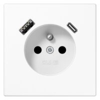 Jung LS1520F-15CAWW Steckdose Frz/Belg m USB Typ AC