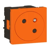 Legrand 077189L Link Steckdose 45° F/B Standard erhöht Berührungsschutz orange
