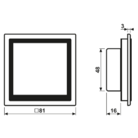 Jung LCZ 459 BFD1S260 KNX Raumcontroller LS TOUCH NaV orange vif